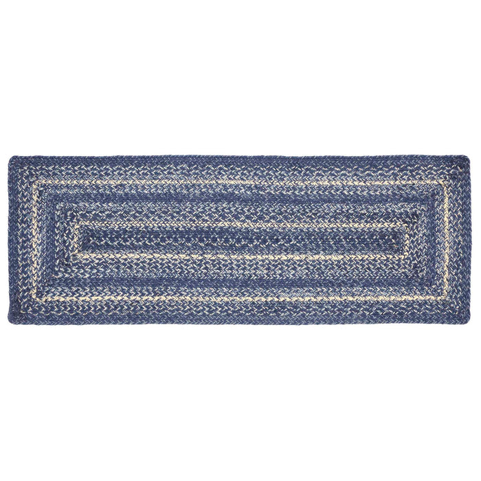 Great Falls Blue Jute Rect Runner 13x36