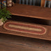 Ginger Spice Jute Stair Tread Oval Latex 8.5x27