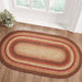 Ginger Spice Jute Rug Oval w/ Pad 27x48