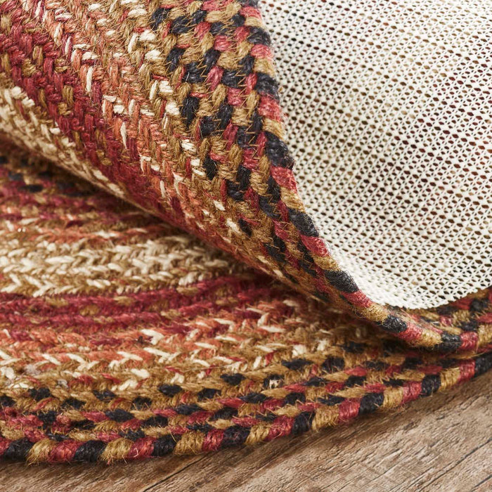 Ginger Spice Jute Rug Oval w/ Pad 60x96