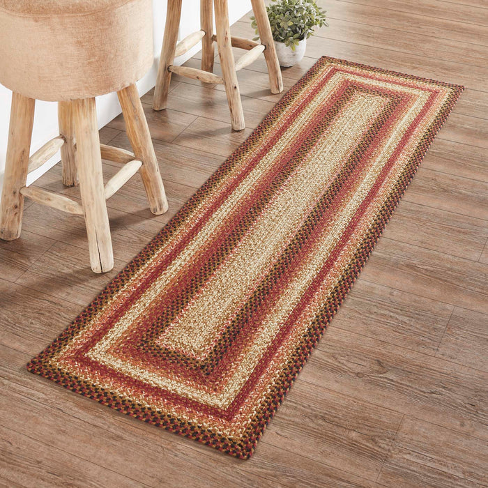 Ginger Spice Jute Rug/Runner Rect w/ Pad 22x72