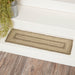 Cobblestone Jute Stair Tread Rect Latex 8.5x27