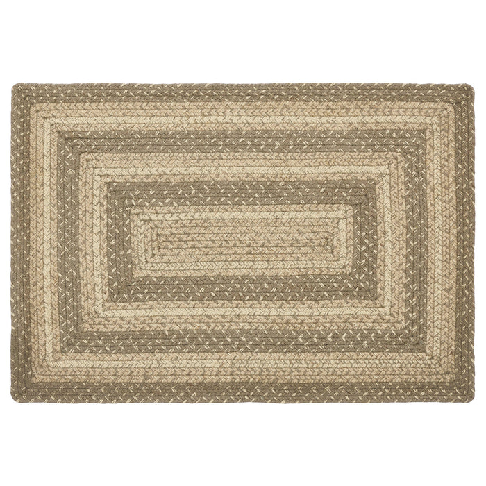 Cobblestone Jute Rug Rect w/ Pad 20x30