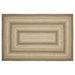 Cobblestone Jute Rug Rect w/ Pad 60x96