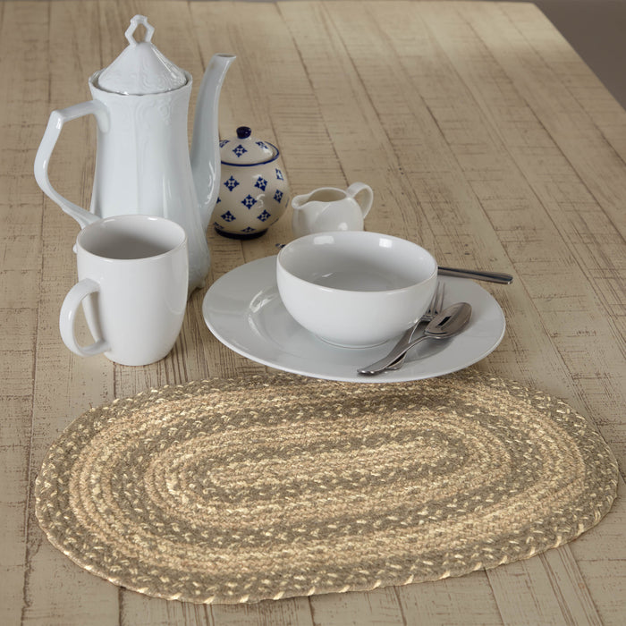 Cobblestone Jute Oval Placemat 12x18