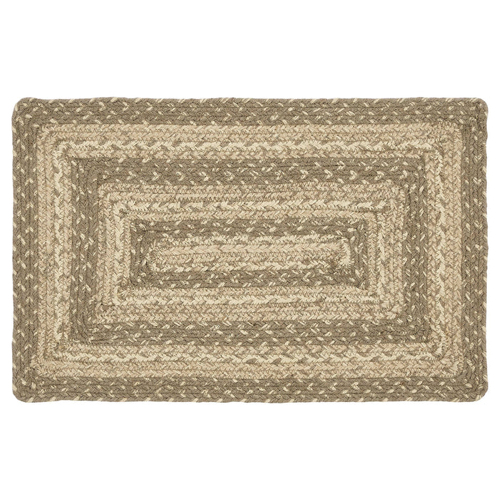 Cobblestone Jute Rect Placemat 12x18