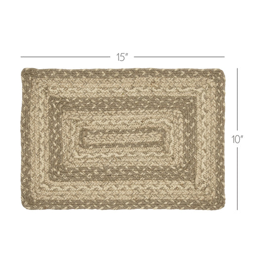 Cobblestone Jute Rect Placemat 10x15