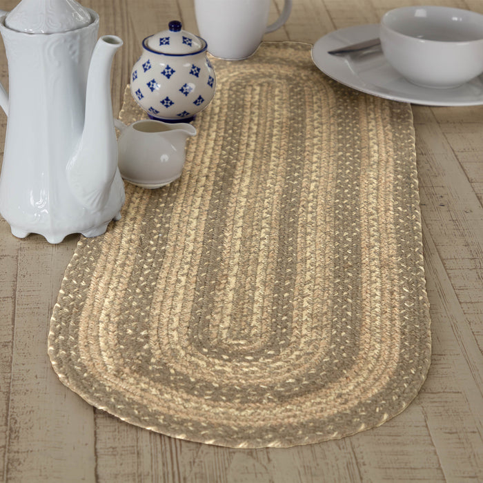 Cobblestone Jute Oval Runner 13x36