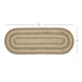 Cobblestone Jute Oval Runner 13x36