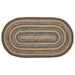 Espresso Jute Rug Oval w/ Pad 27x48