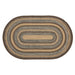 Espresso Jute Rug Oval w/ Pad 60x96