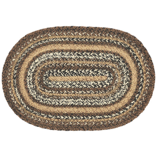 Espresso Jute Oval Placemat 12x18