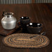 Espresso Jute Oval Placemat 10x15