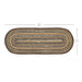 Espresso Jute Oval Runner 13x36