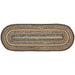 Espresso Jute Oval Runner 13x36