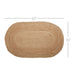 Natural Jute Rug Oval w/ Pad 36x60