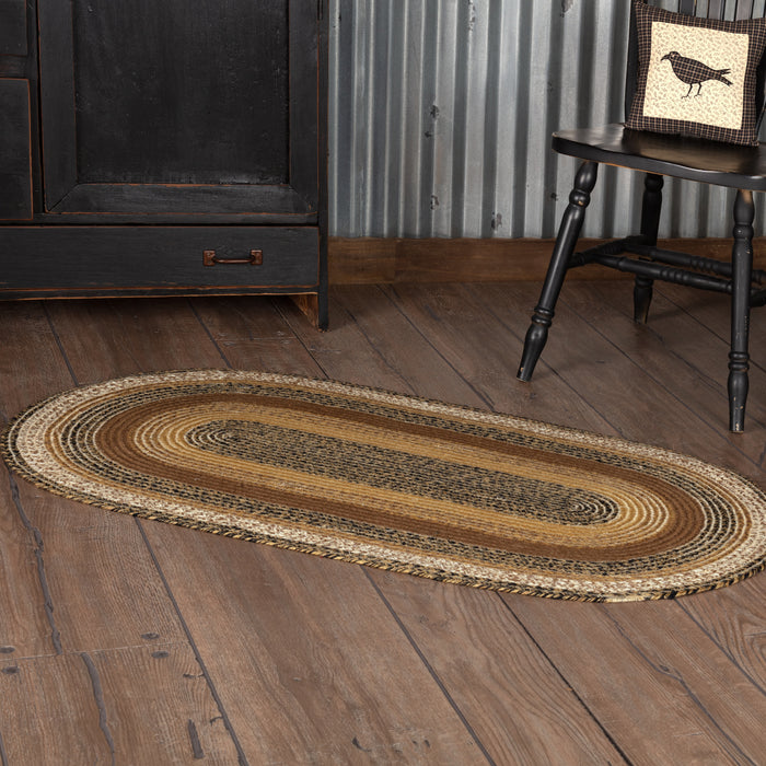 Kettle Grove Jute Rug Oval w/ Pad 27x48