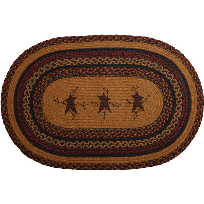 Heritage Farms Star and Pip Jute Rug Oval w/ Pad 20x30