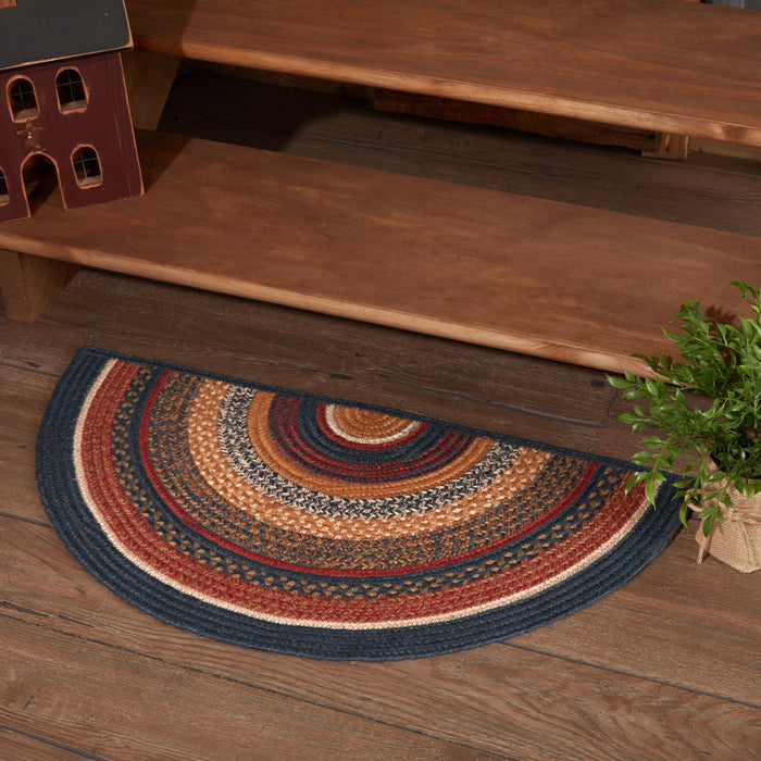 Stratton Jute Rug Half Circle w/ Pad 16.5x33