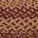 Burgundy Tan Jute Rug Rect w/ Pad 24x36