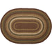 Tea Cabin Jute Rug Oval w/ Pad 24x36