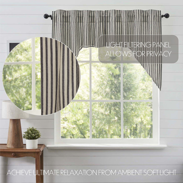 Ashmont Ticking Stripe Swag Set of 2 36x36x16