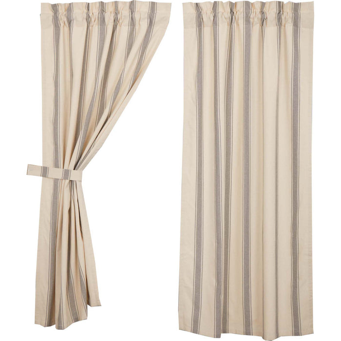 Grace Grain Sack Stripe Short Panel Set of 2 63x36