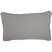 Burlap Dove Grey King Sham w/ Fringed Ruffle 21x37