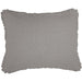 Burlap Dove Grey Standard Sham w/ Fringed Ruffle 21x27