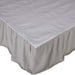 Burlap Dove Grey Ruffled Queen Bed Skirt 60x80x16