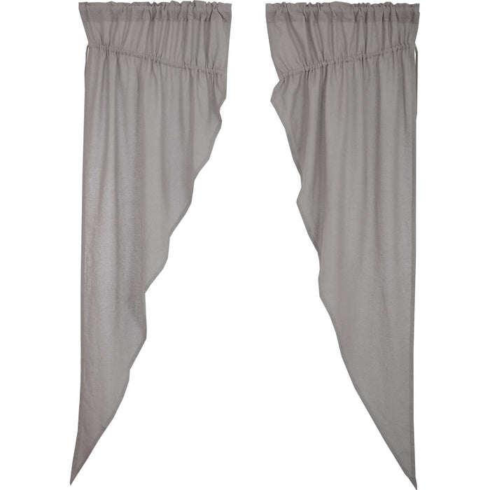 Burlap Dove Grey Prairie Long Panel Set of 2 84x36x18