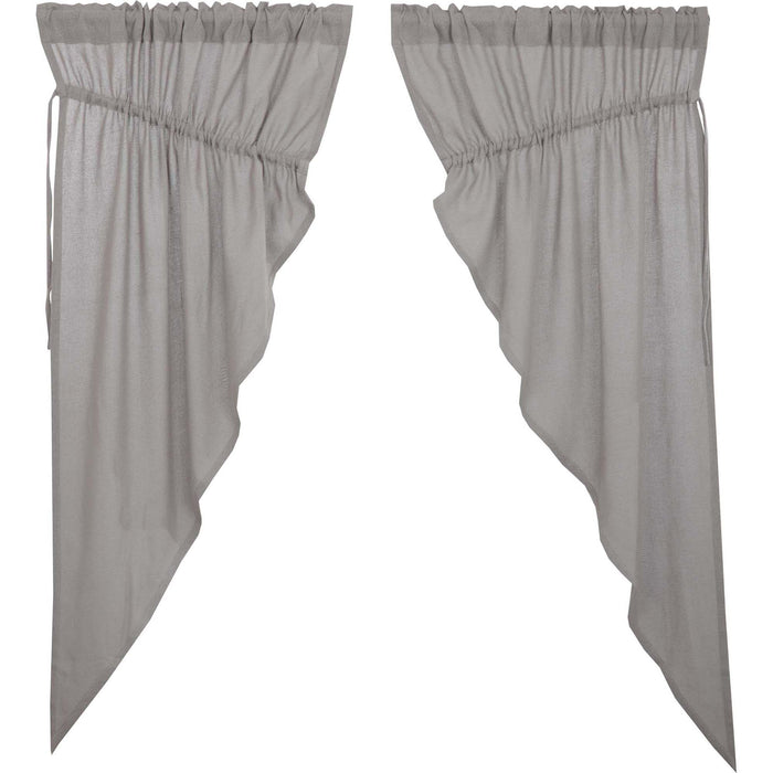 Burlap Dove Grey Prairie Short Panel Set of 2 63x36x18