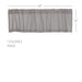 Burlap Dove Grey Valance 16x60