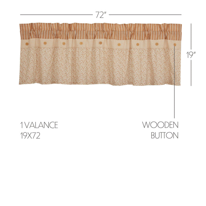 Camilia Ruffled Valance 19x72