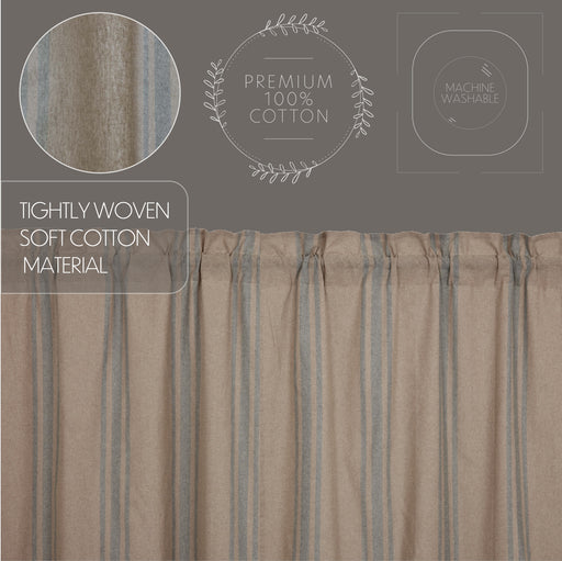 Grain Sack Blue Valance 16x90