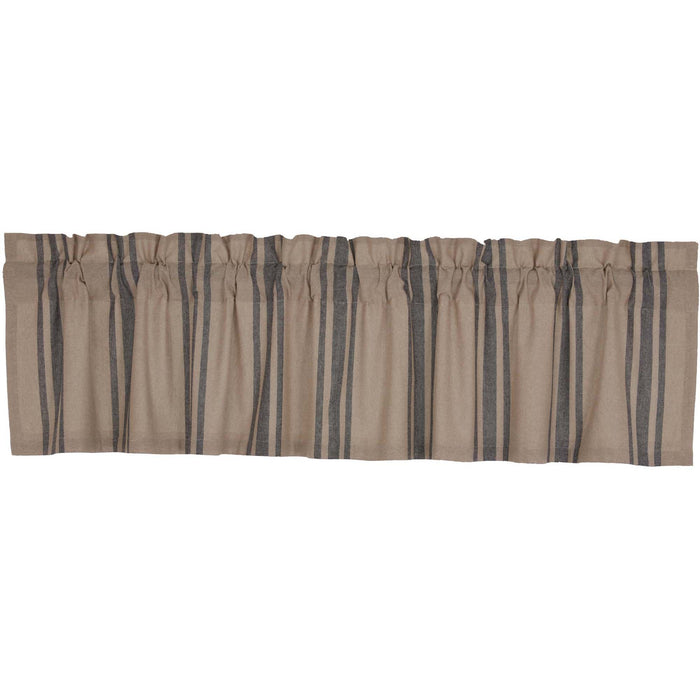 Grain Sack Charcoal Valance 16x72