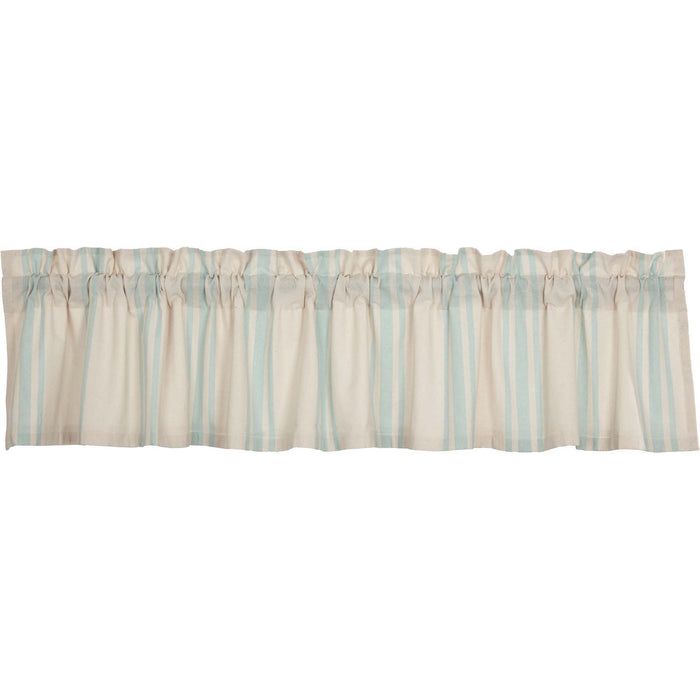 Grain Sack Aqua Valance 16x90