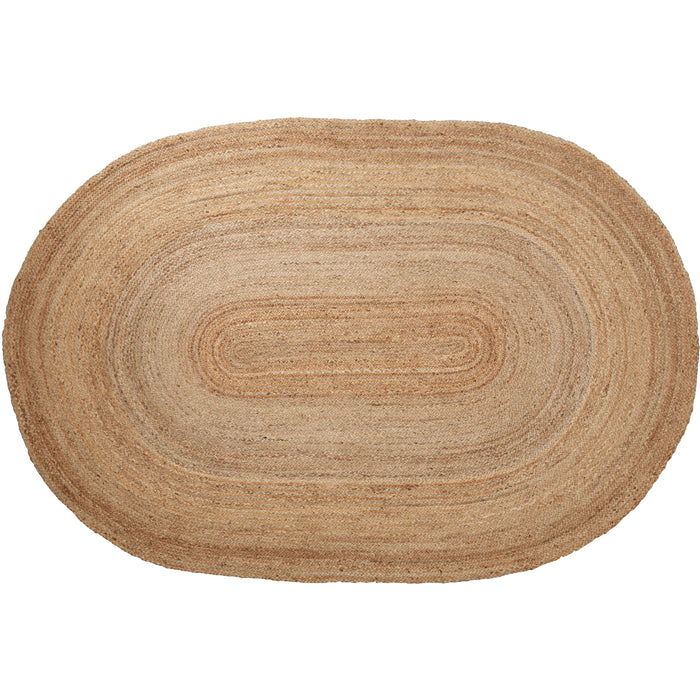 Natural Jute Rug Oval w/ Pad 72x108