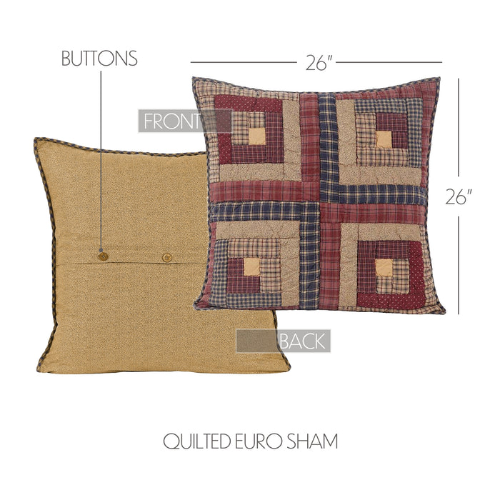 Millsboro Euro Sham Quilted 26x26