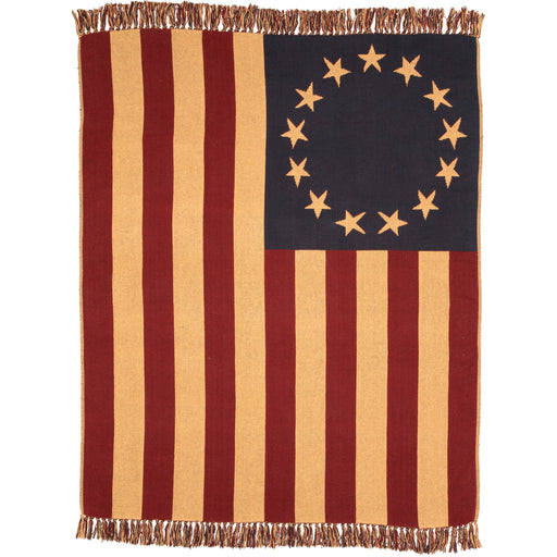 Old Glory Throw Woven 50x60