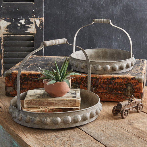 Set of Two Stone Gardens Trays