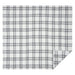 Black Plaid King Coverlet 97x110