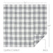 Black Plaid Queen Coverlet 94x94