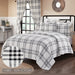 Black Plaid Queen Coverlet 94x94