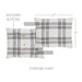 Black Plaid Standard Sham 21x27