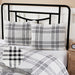 Black Plaid Standard Sham 21x27