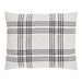 Black Plaid Standard Sham 21x27