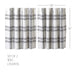 Black Plaid Tier Set of 2 L36xW36