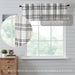 Black Plaid Valance 19x72