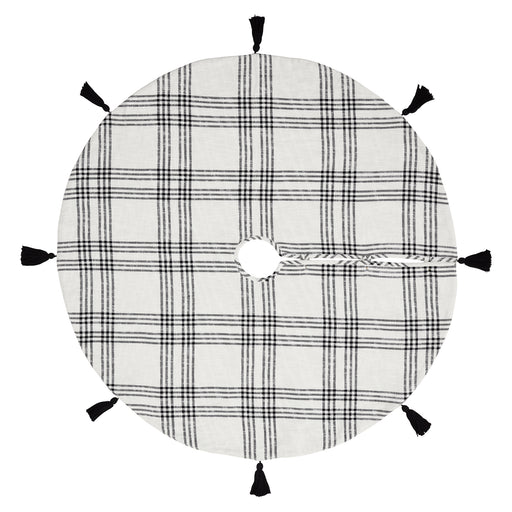 Black Plaid Tree Skirt 55